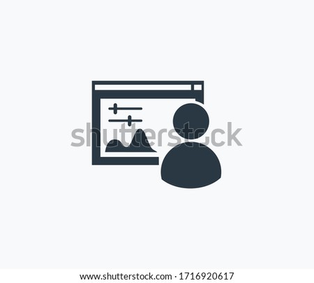 Admin panel icon isolated on clean background. Admin panel icon concept drawing icon in modern style. Vector illustration for your web mobile logo app UI design.