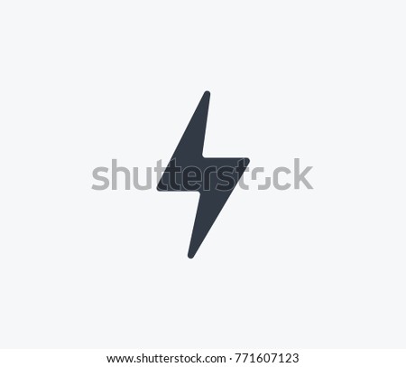 Energy icon isolated on clean background. Wave storm concept drawing energy icon in modern style. Vector illustration of energy icon for your web site mobile logo app UI design.