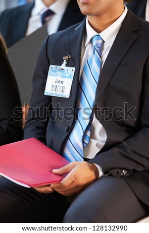 Detail Of Businessman At Conference
