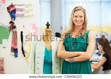 Fashion Designer In Studio