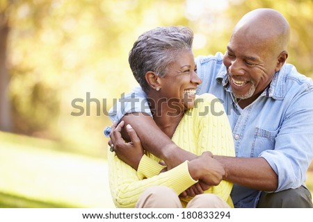 Similar – Image, Stock Photo Senior Couple Relaxing And Chatting On Sofa At Home Together
