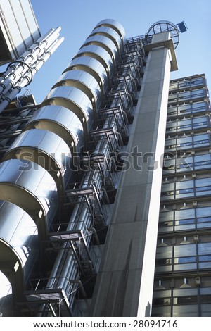 Low Angle View Of The Lloyd\'s Building In London, England