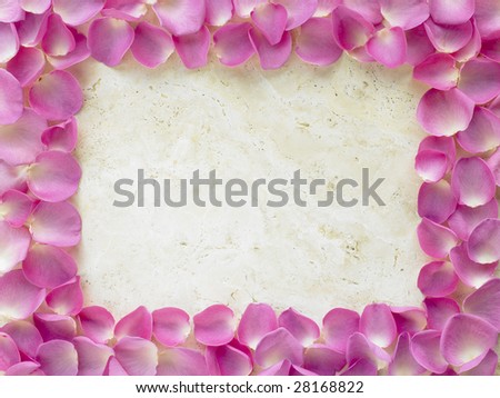Rose Petal Photograph Frame