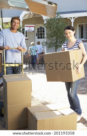 Family moving house