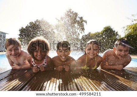 Similar – Image, Stock Photo Black boy swimming in pool