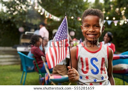 Similar – Foto Bild Kind mit der Flagge der Vereinigten Staaten