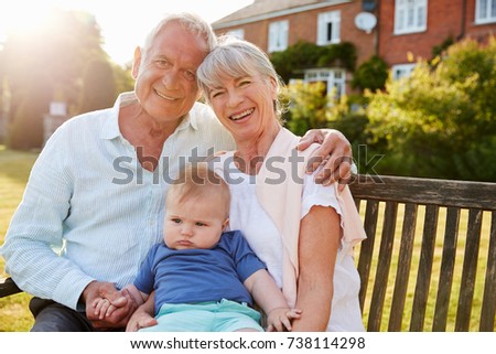 Similar – Image, Stock Photo Affection even after 60 years together