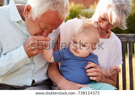 Image, Stock Photo Affection even after 60 years together