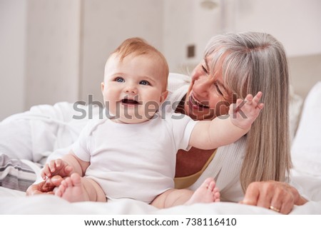 Similar – Image, Stock Photo Affection even after 60 years together