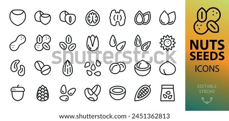 Similar – Image, Stock Photo nuts and almonds on yellow background