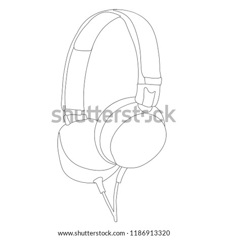  outline headphones, music