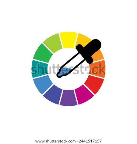 Pipette. Color picker. Color wheel.