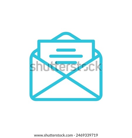 Invitation. The Letter. Isolated on white background. 