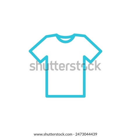 Simple Men T-Shirt icon. Isolated on white background.