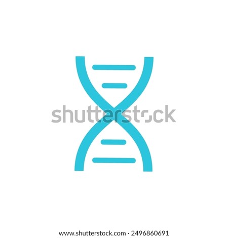 DNA spiral icon. Isolated on white background