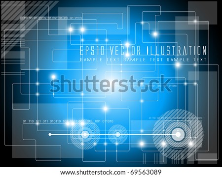 Futuristic technology background - vector illustration