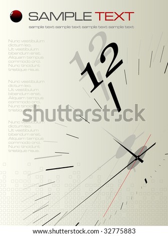 Time concept composition - vector illustration