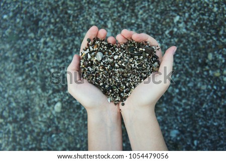 Similar – Image, Stock Photo Heart of stone Lifestyle