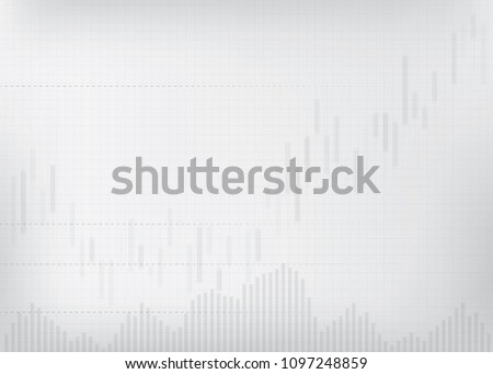 Candlestick stock market background vector. Abstract graph candle stick pattern. Copy space.