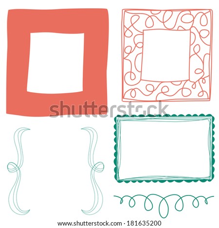 Hand Drawn Cute Frame Doodle Collection
