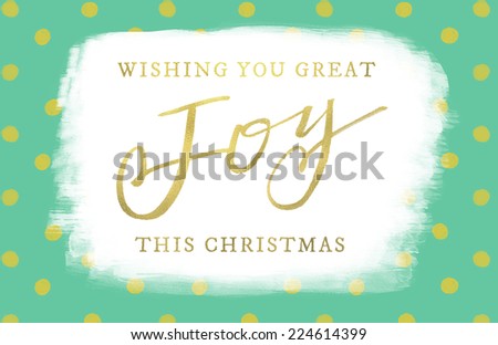 Christmas Card With Falalala Text in Modern Calligraphy Lettering