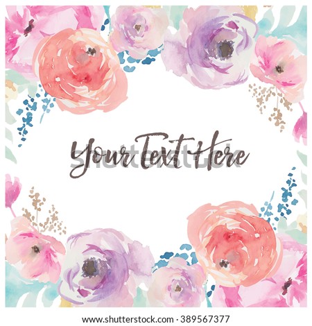 Vector Flower Watercolor Background | Download Free Vector Art | Free