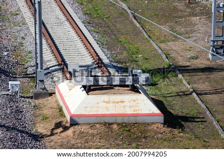 Similar – Image, Stock Photo buffer stop bridge