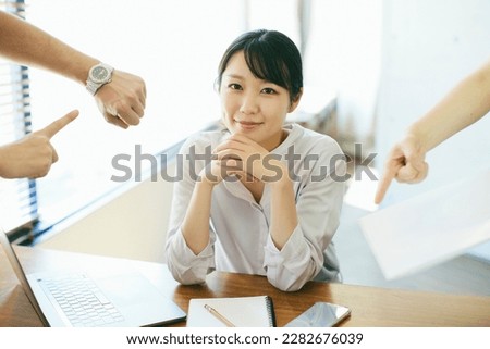 Similar – Image, Stock Photo Cry! Sadness Spiteful