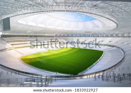 Similar – Image, Stock Photo Closed football field