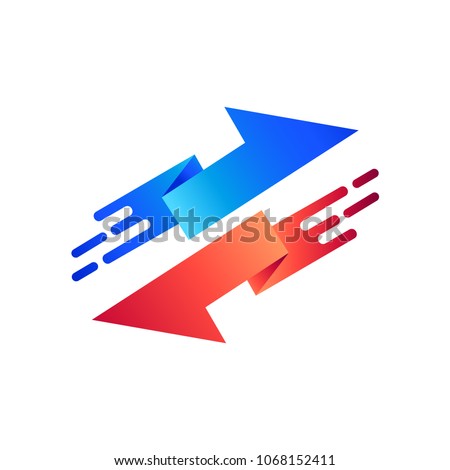 Arrow Up and Down Logo Template