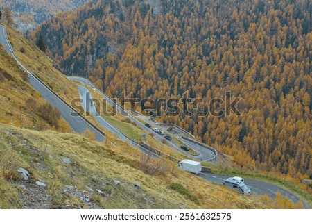 Similar – Image, Stock Photo Careful, sharp bend!