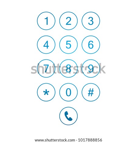 Keyboard smartphone number