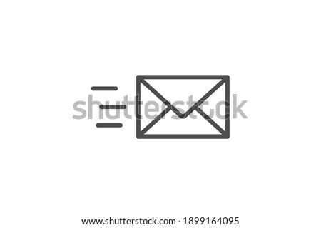 Envelope mail icon simple design