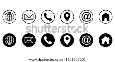 Web icon set. Different internet website icons