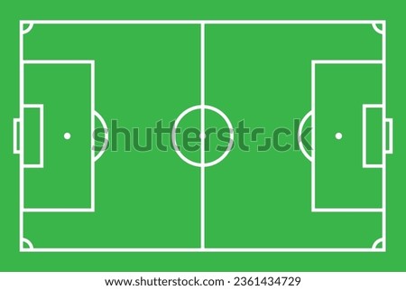 Football soccer field line contour background icon