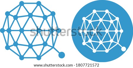 Qtum coin crypto currency vector logo set