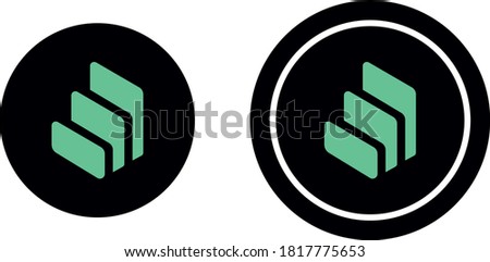 Compound (COMP) Coin Logo, cryptocurrency vector logo set