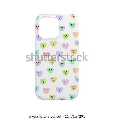 Vector phone case in mesh gradient style. Editable color