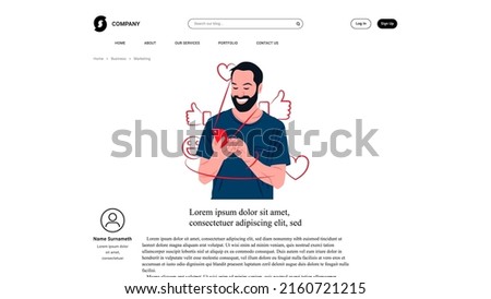 Vector social media in shadow of sharp lines style