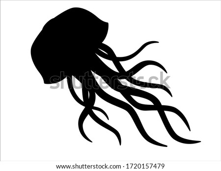 Download Jellyfish Silhouette At Getdrawings Free Download