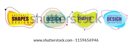 vector illustration abstract shape. colorful creative frames for advertising text, with the effect of imposing. modern graphical design business cards, invitations, gift cards, flyers ,brochures