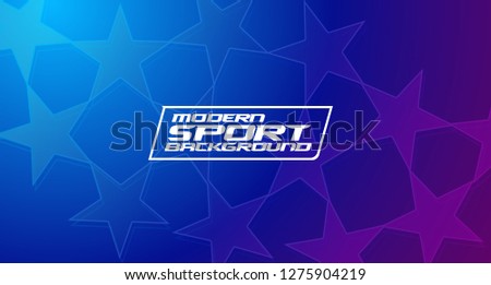 Vector modern stylish background. Sports background with abstract stars and frame for text in neon colors. great style for design of cards, flyers, covers, posters, booklets