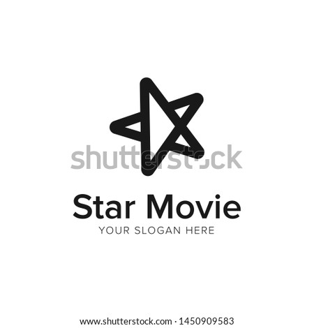 Star Movie Icon Logo Design