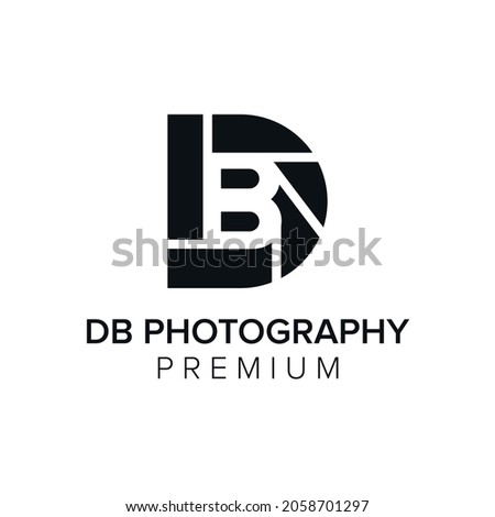 DB Photography logo icon vector template