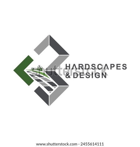 Lawn management, Landscaping Logo Design Vector