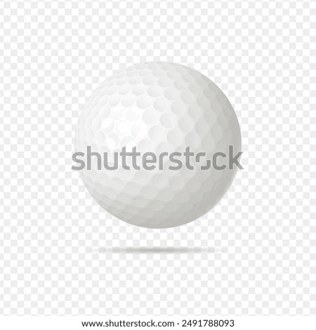 Realistic golf ball. Vector illustration