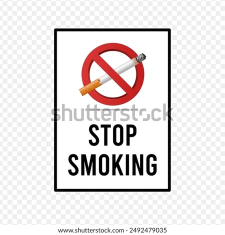 no smoking sign. ban on smoking banner for Facebook post. no smoking awareness campaign, say no to smoking banner with cigarette ban sign