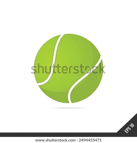 Tenis Ball Vector isolated with white background