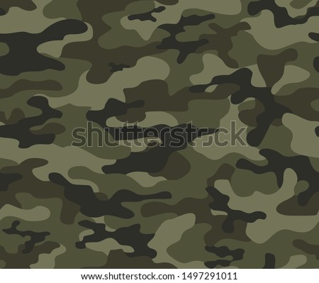 
military camouflage print seamless vector pattern. green background .modern.