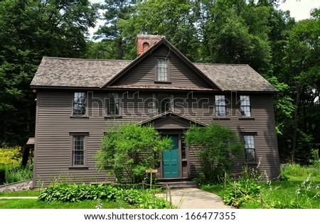 CONCORD, MASSACHUSETTS:  Orchard House, home to Louisa May Alcott from 1858 to 1877 and where she wrote her famed novel \